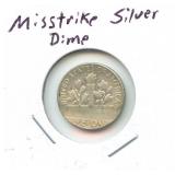Mis-Strike Silver Dime