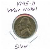 1945-D Silver War Nickel