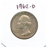 1962-D Washington Silver Quarter