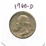 1960-D Washington Silver Quarter