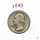 1943 Washington Silver Quarter