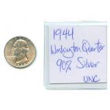 1944 Washington Silver Quarter - 90% Silver