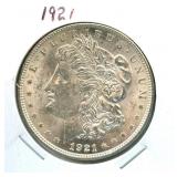 1921 Morgan Silver Dollar