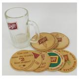 * Schlitz Beer Mug plus 8 Coasters