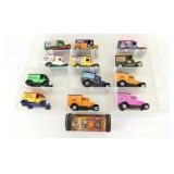 13 Die-Cast Advertising Cars plus Case -