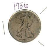 1936 Walking Liberty Silver Half Dollar