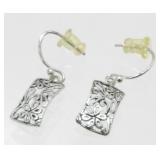 Sterling Silver Pierced Earrings - Fussy Cut Art