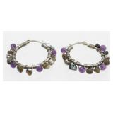 Sterling Silver Hoop Pierced Earrings - 7.02