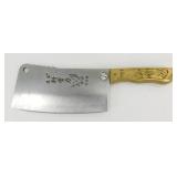 Traditional Chinese Bone Chopper Knife - 12" Long