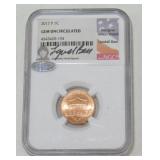 2017-P Lincoln Union Shield Cent - NGC Gem