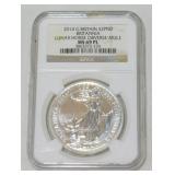 2014 Great Britain 1 oz .999 Fine Silver 2 Pounds