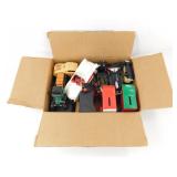 Box of Die Cast Cars, Banks and More