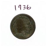 1936 Buffalo Nickel
