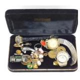 Jewelry Rings, Pins, Watches, Cuff Links, Etc.