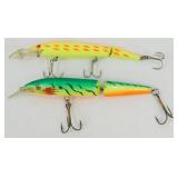 Pair (2) of Rapala and Rebel Jointed Fish Lures -