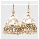 Traditional Indian Jhumka Pierced Earrings -