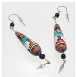 Zuni Pueblo Pierced Earrings - Native American,