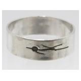 Sterling Silver Band Ring - 2.26 Grams, Size 8
