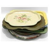 * Antique Metal Trays - 13 Total