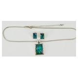Kenneth Cole Necklace and Earrings Set