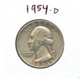 1954-D Washington Silver Quarter