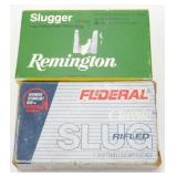 Two Full Boxes of 12 Ga Slugs Shells