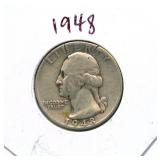 1948 Washington Silver Quarter