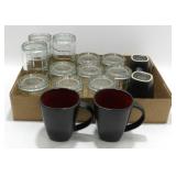 ** 11 Glasses and 4 Mugs