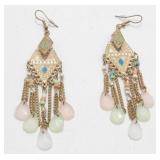 Boho Pierced Earrings - Geometric Tribal