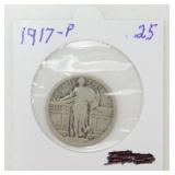 1917-P Standing Liberty Quarter