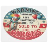 Metal Circus Sign - Decorative Wall Art