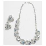 Vintage 1950s Jeweled Parure Set - Matching