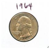 1964 Washington Silver Quarter