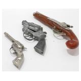 Vintage Daisy & 2 Hubley Cap Guns - 3 Pieces,