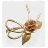 Vintage Krementz 14K Gold-Filled Brooch - Fine