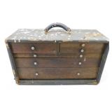 * Vintage 6 Drawer Oak Machinist