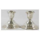 Wallace Weighted Sterling Silver Candle Holders -