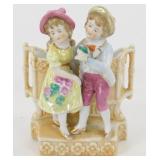 * Antique 1900 German Porcelain Figural Spill