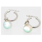 Sterling Silver Pierced Earrings - 2.90 Grams