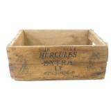* Old Hercules Powder Wooden Shipping Crate -