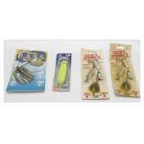 4 NOS Vintage Fishing Lures