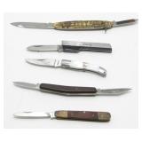 5 Vintage Small Pocket Knives