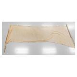 ** Vintage Fishing Net with Wooden Poles and