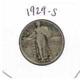 1929-S Standing Liberty Silver Quarter
