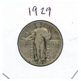 1929 Standing Liberty Silver Quarter