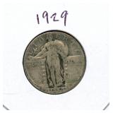 1929 Standing Liberty Silver Quarter