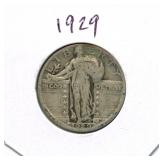 1929 Standing Liberty Silver Quarter