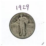 1929 Standing Liberty Silver Quarter