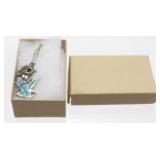 Crushed Turquoise Eagle Necklace - Very Good