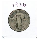 1926 Standing Liberty Silver Quarter